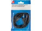 TDLF-Netzkabel H03VVH2-F2X0.75 2m schwarz Schalter T26