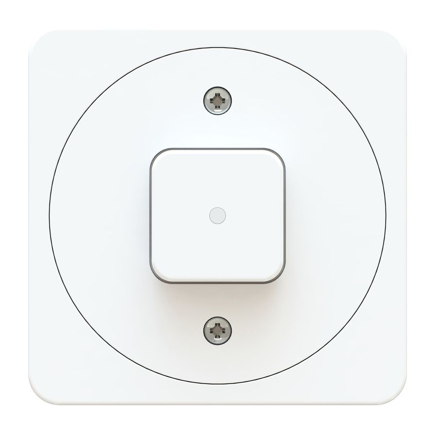 interrupteur à poussoir schéma 3 illuminé AP maxONE blanc