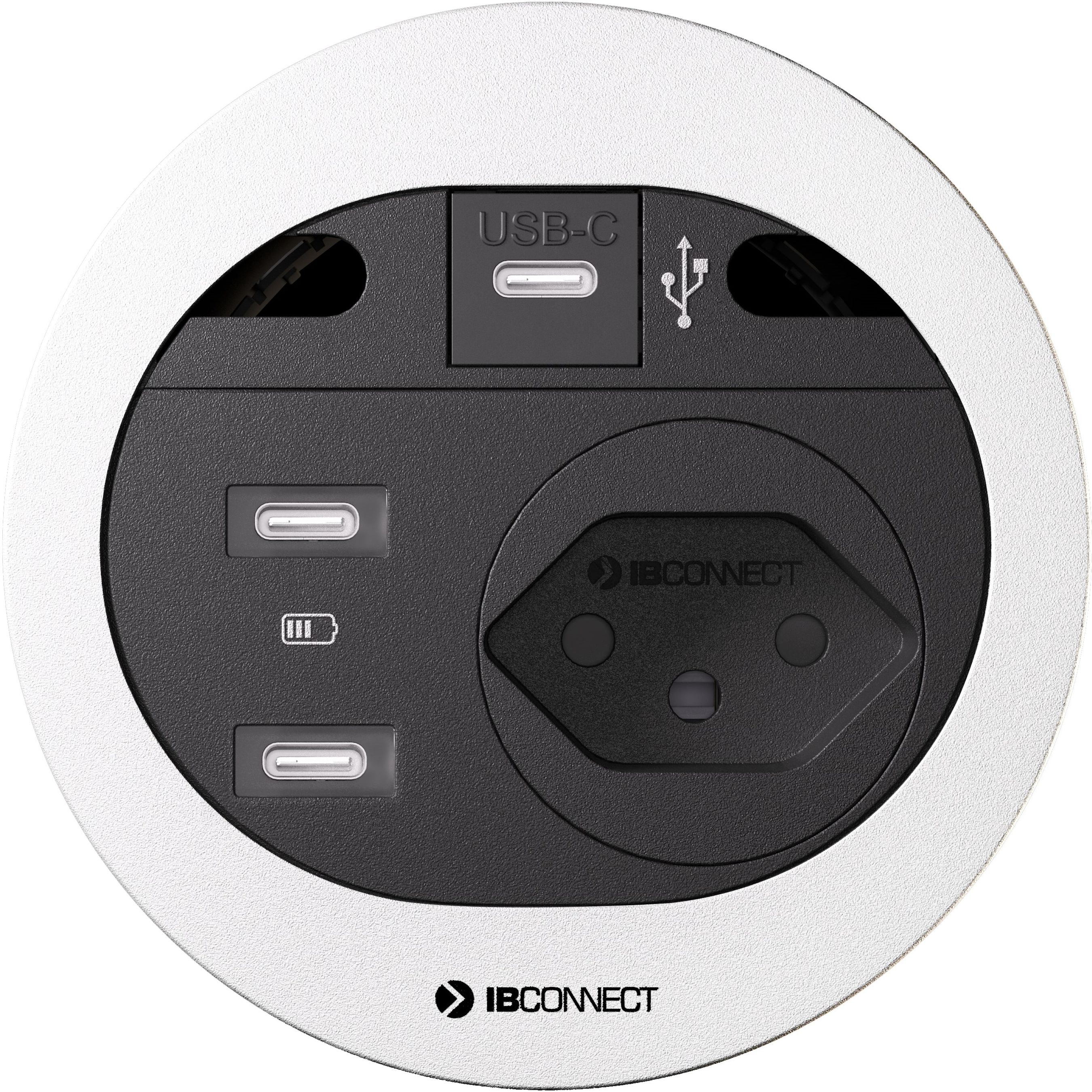 DIVUS Steckdoseneinheit weiss 1x Typ 13 2x USB-C 1x USB C Data