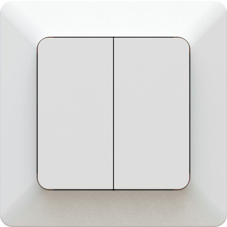 Flush-type wall impuls switch schema 1 white