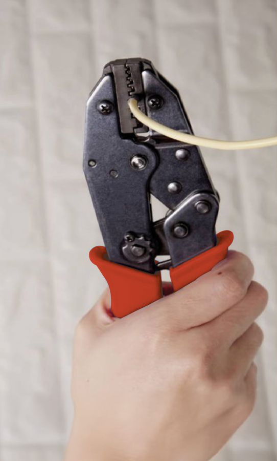 Crimpzange für Aderendhülsen und Quetschkabelschuhe