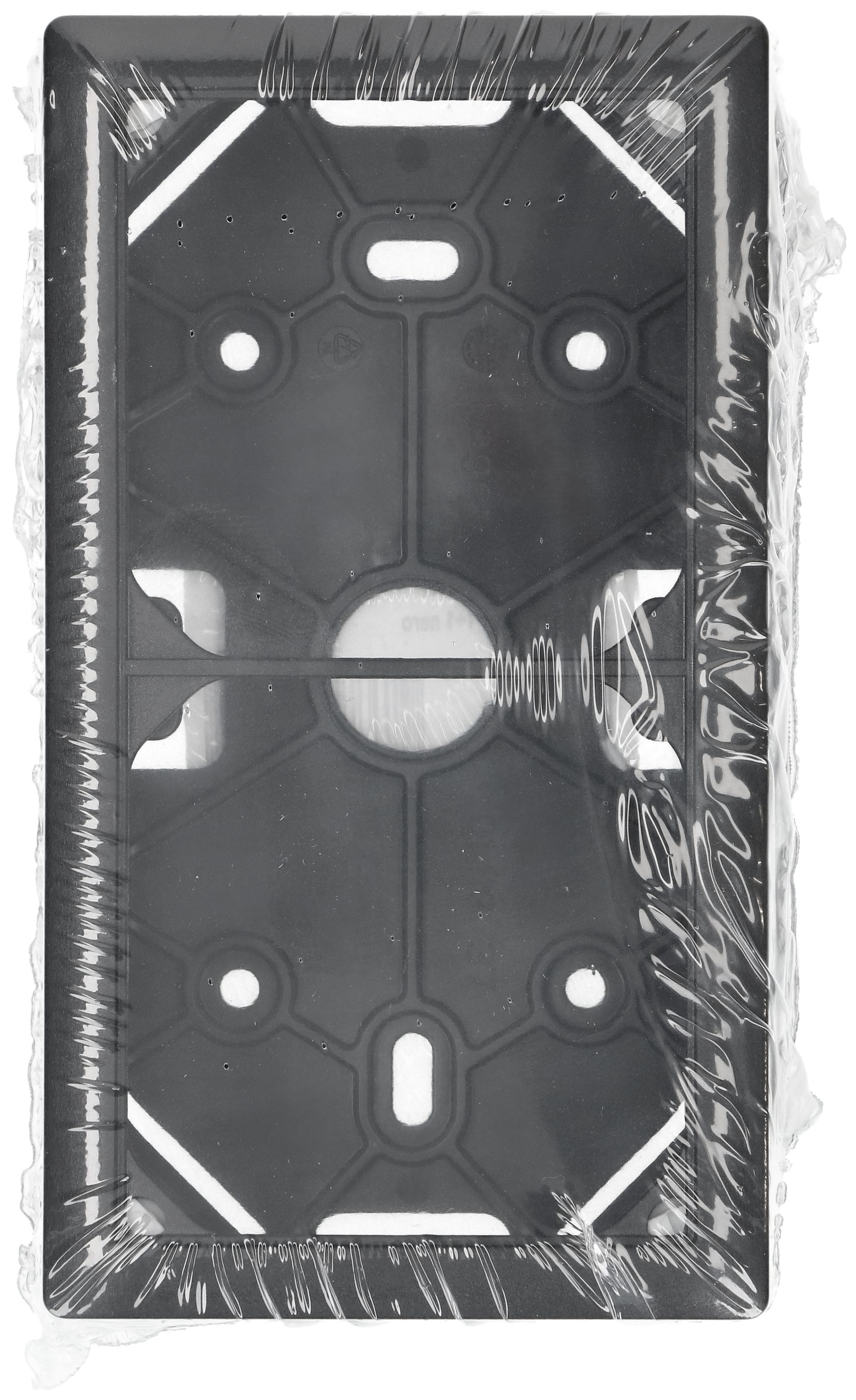 Gehäuse mit Montagerahmen Gr.2x1 AP Kallysto schwarz