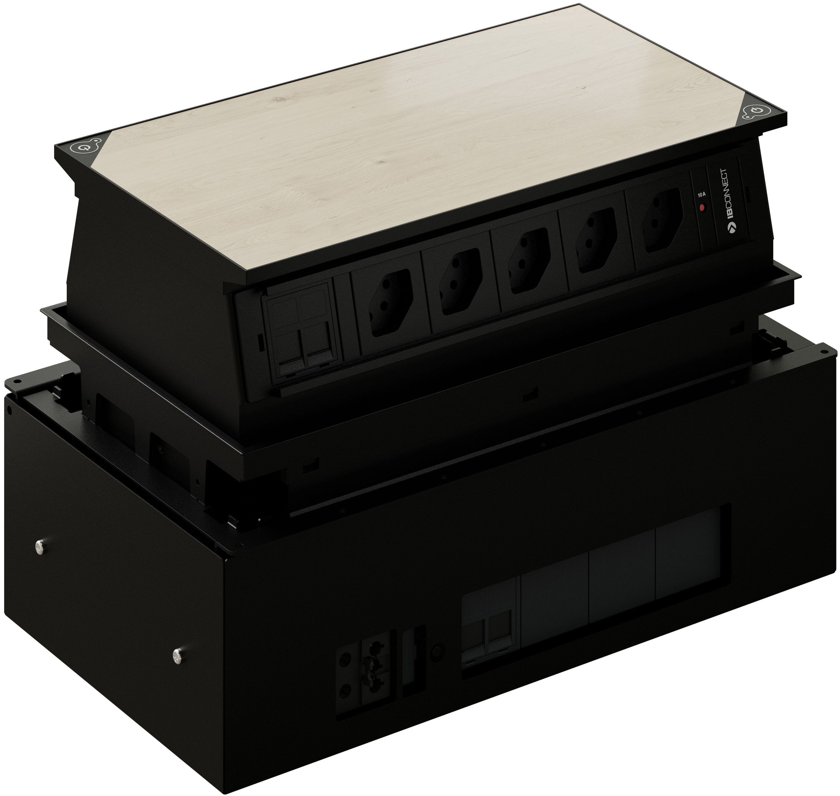 MEETING Steckdo. schwarz 9x Typ 13 3x RJ45 1x VGA 15 1x Klinke3.5