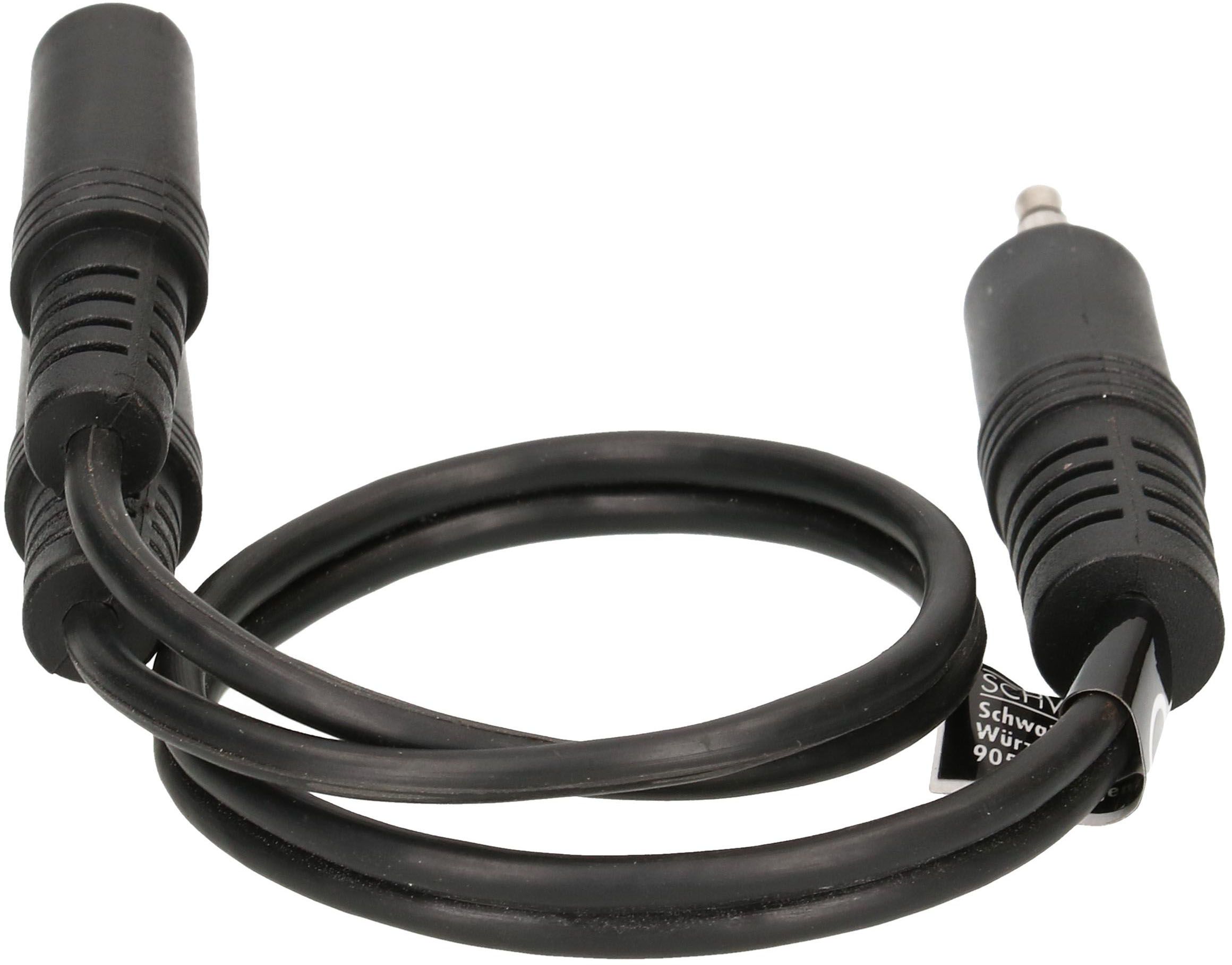 câble audio adaptateur Y stéréo fiche/prise jack 0.2m noir