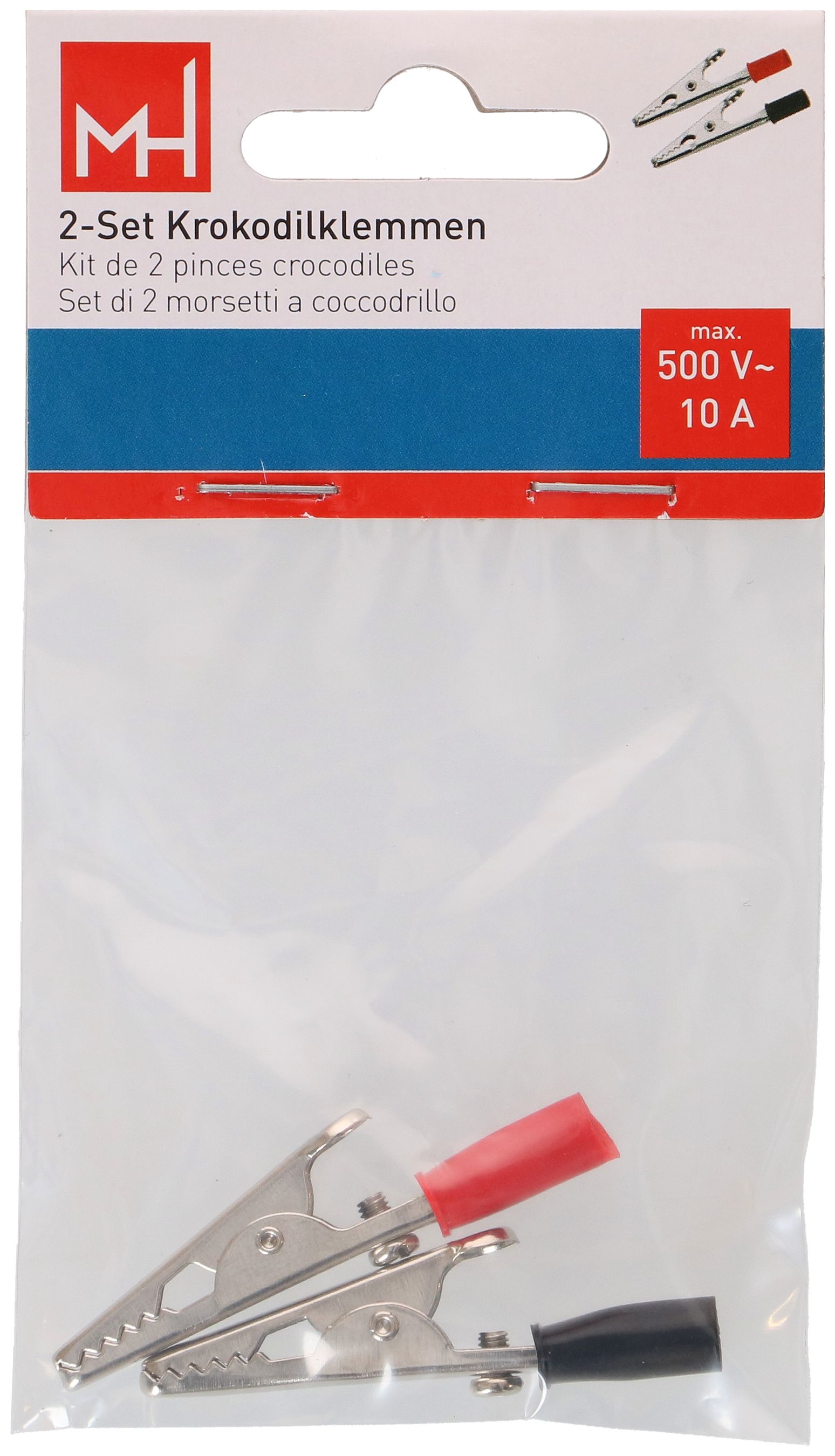 pinze coccodrillo 2 colori / 2 pezzi