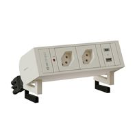 SUPRA bloc multiprise blanc 2x type 13 1x USB-A/C +set de montage