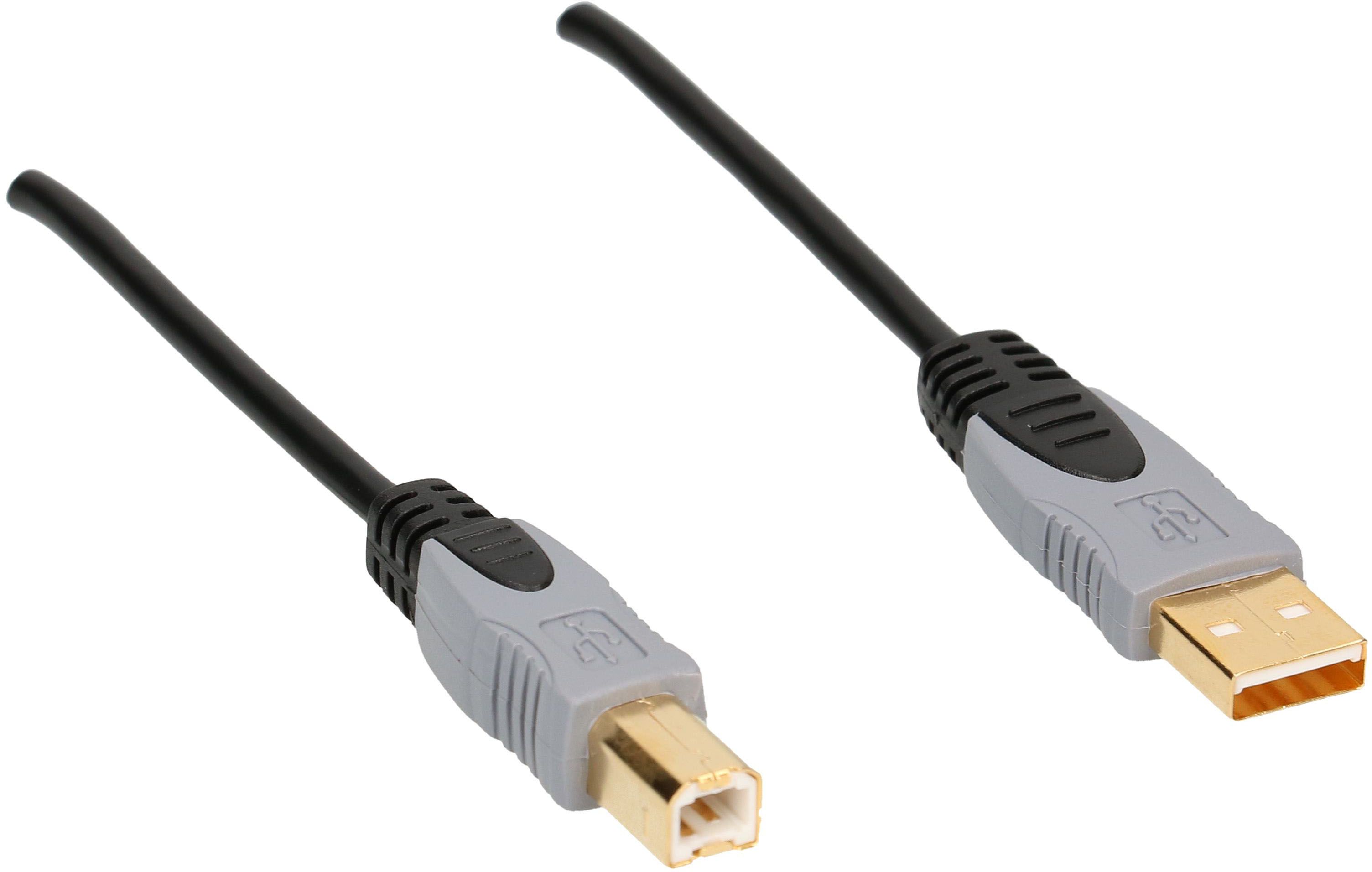USB 2.0 Kabel HQ 2.0m schwarz