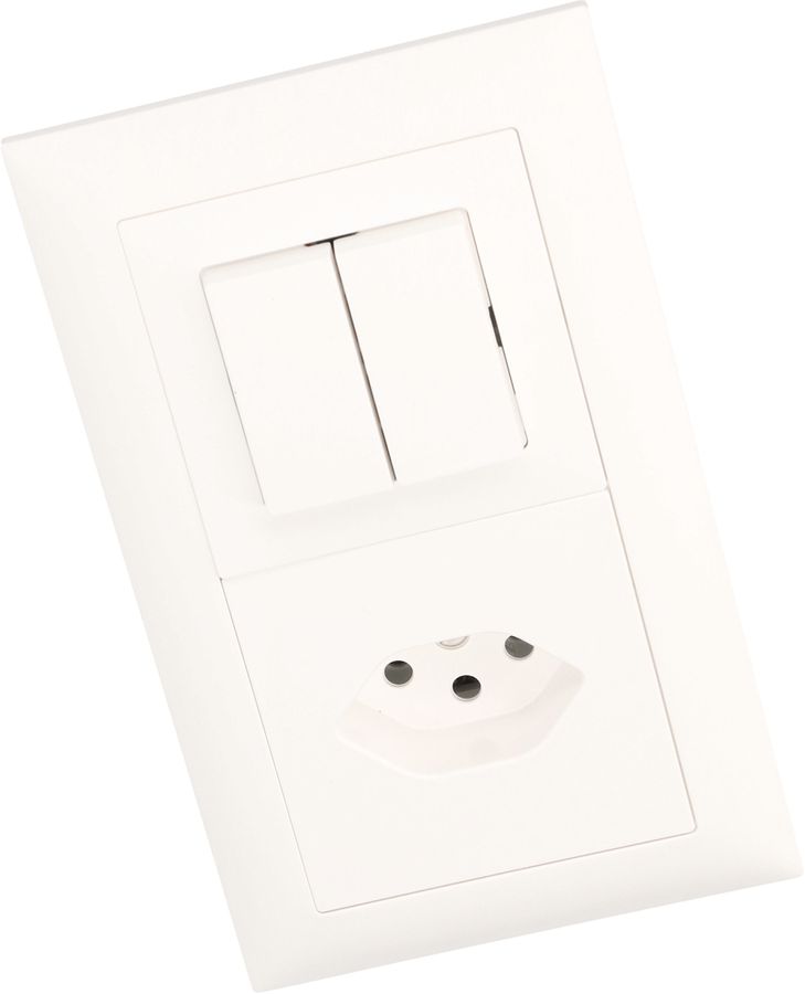 combinaison schéma 3+3 / type 13 ta.2x1 ENC EdizioDue blanc