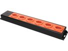 Steckdosenleiste Power Line 6x Typ 23 schwarz/orange