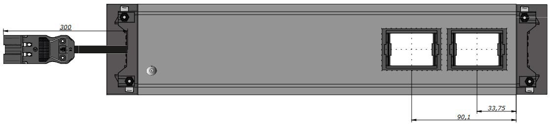 INTRO2.0 Steckdoseneinheit eloxiert 3x Typ 13 1x USB-A/C 2x Leer