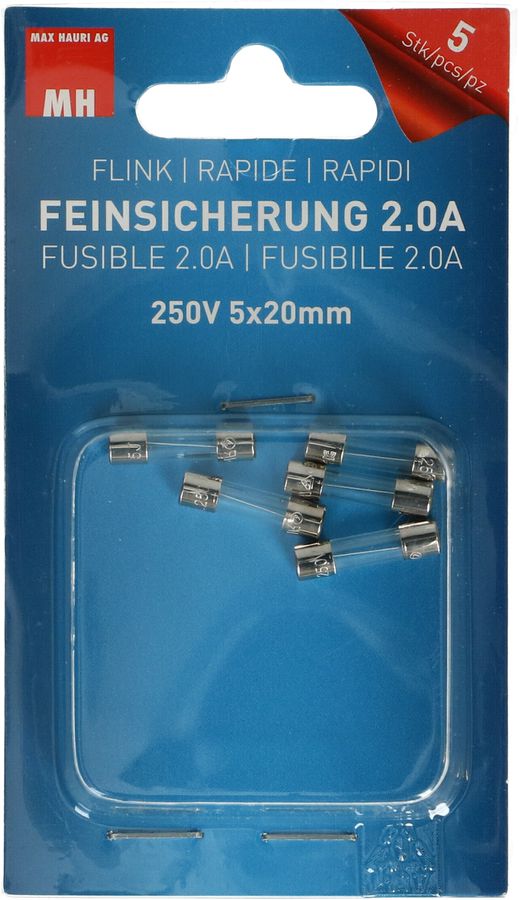 Fuse 5x20mm fast-acting 2.0A / 250V