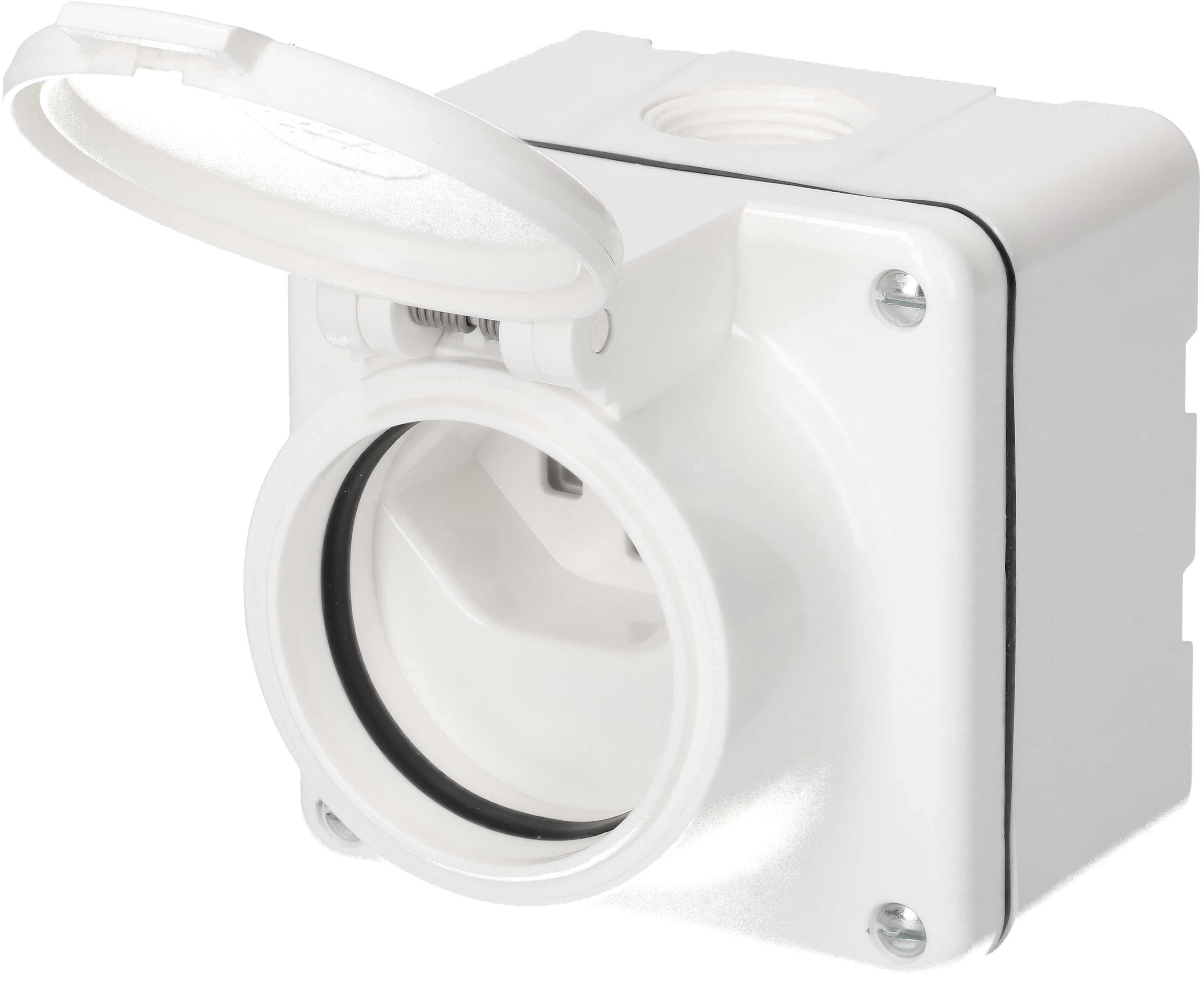 presa 1x tipo 23 dim.1x1 AP Mica Nass IP55 bianco