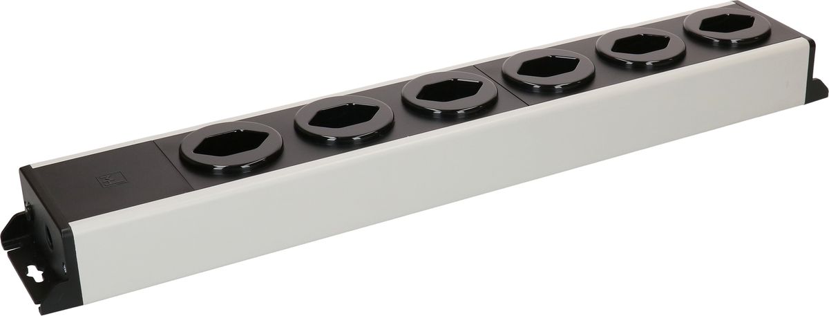 Steckdosenleiste Power Line 6x Typ 13 grau/schwarz