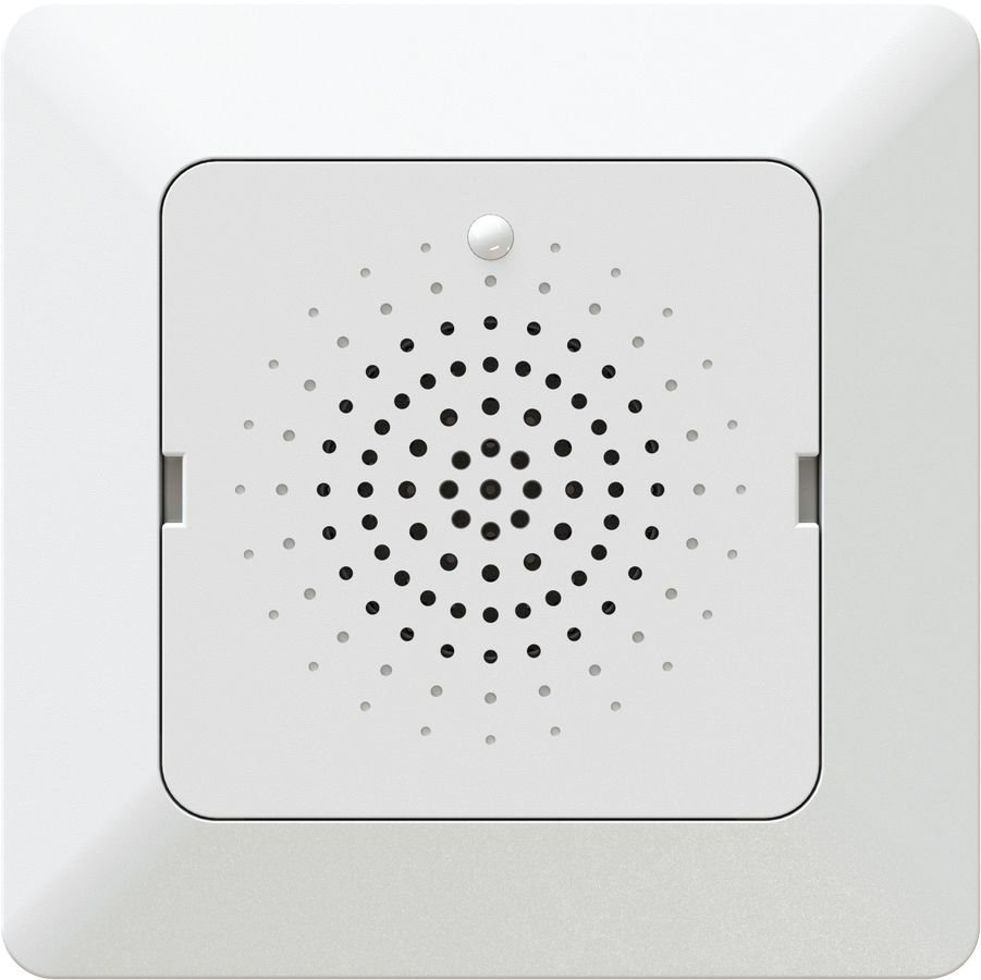 Flush-type wall doorbell 230V AC white