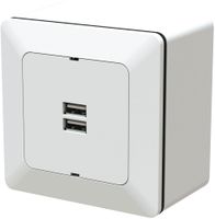 Surface-type USB charging socket 3.4A/5VDC priamos