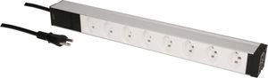 PDU 19" 8x Typ23 white 1HE / reconnectable cable
