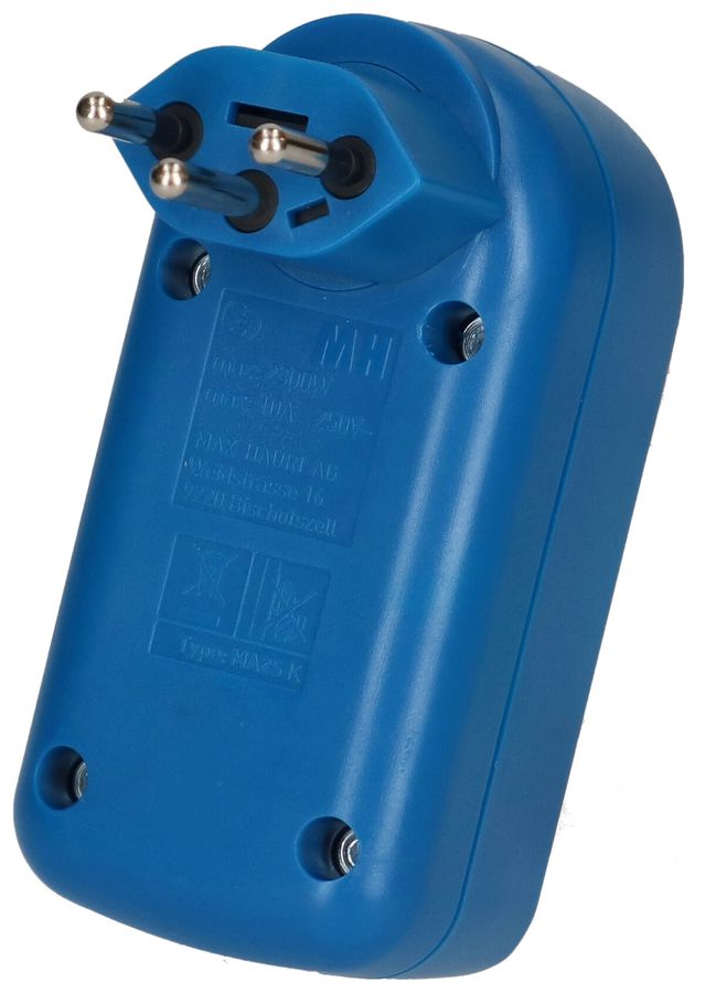 Adaptor 2x type 13 turnable switch blue