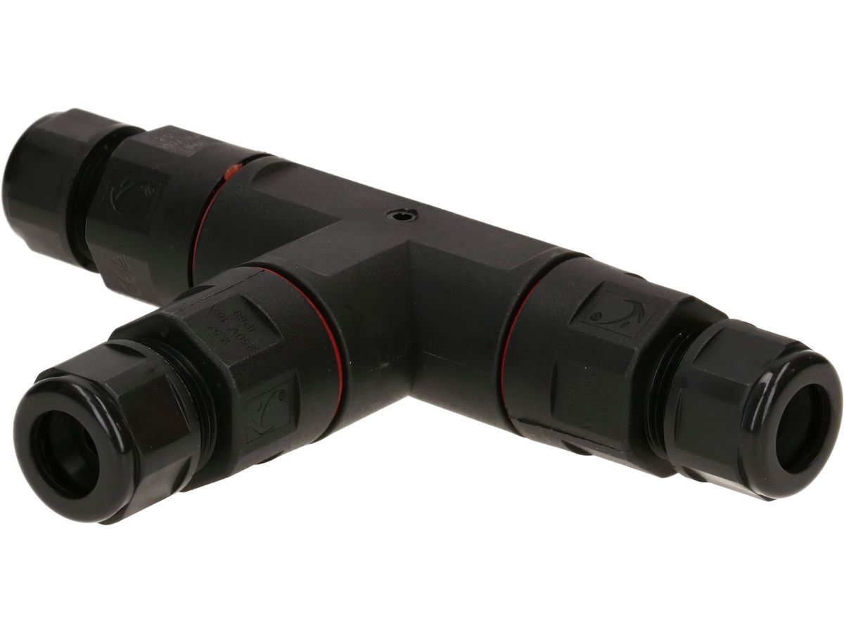 8x IP68 Wasserdichte Kabelverbinder - 3-polig T-Verteiler Für 3-12mm Kabel