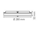 Deckenleuchte FLAT CCT 28 NOT PIR 13/18W 1430/1980lm