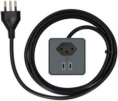 presa aggiuntiva per mobili 1x tipo 13 USB C+C ant 2m tipo 12