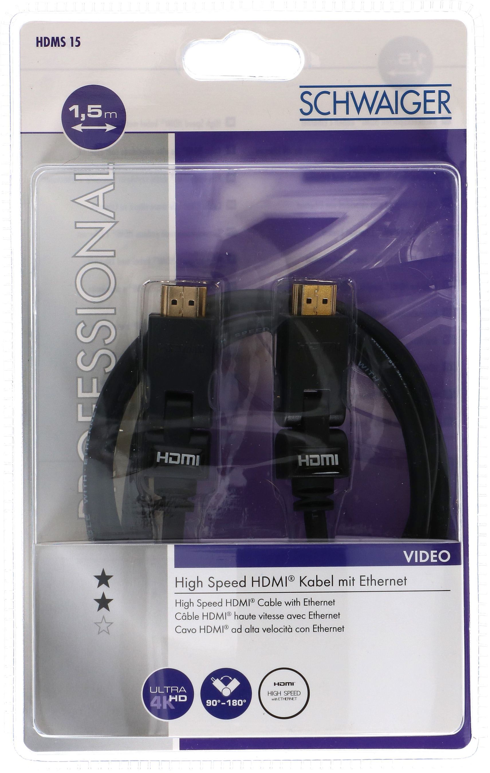 HDMI Kabel schwenkbar 1.5m schwarz