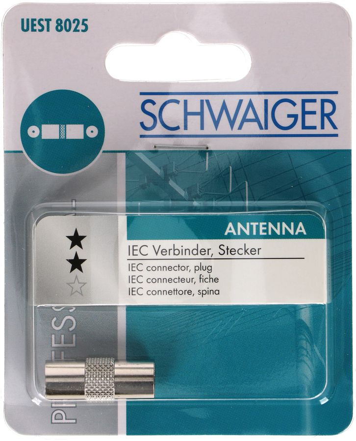 Antennenverbinder Antennenstecker IEC metall