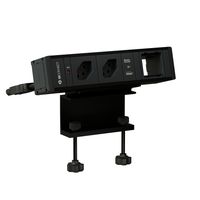 CUBO T presa multipla nero 2x tipo 13 1x USB-A/C 1x modulo vuoto