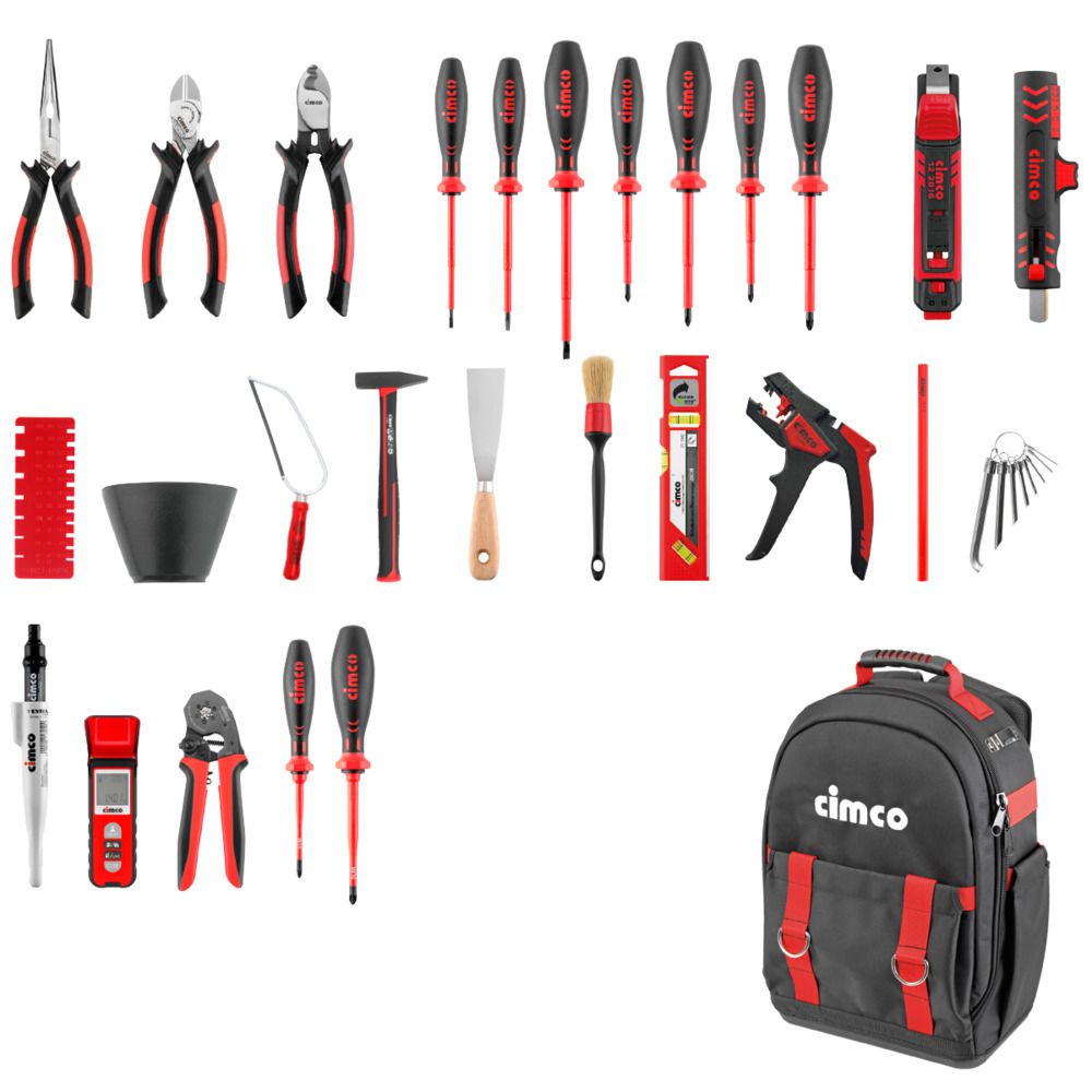 Werkzeugrucksack Ergo Starter Electric Plus 30-teilig