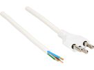 Cable cordset H05VV-F3G1,5mm2 white