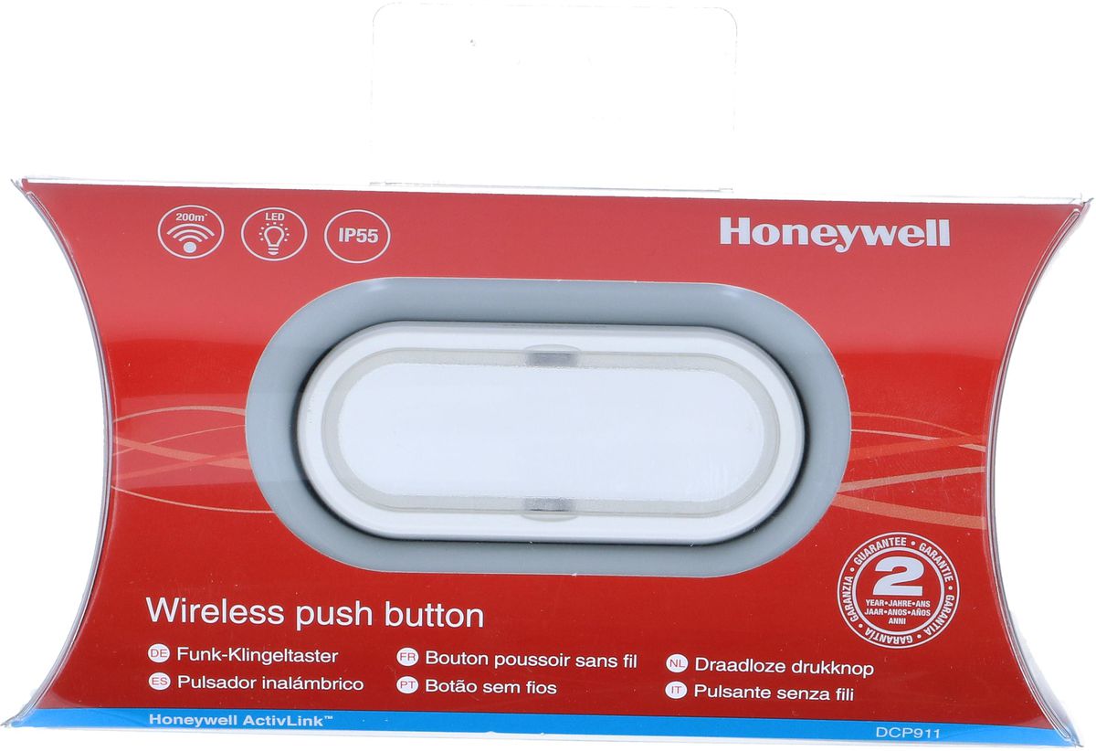 pulsante senza fili con targhetta con il nome IP55 bianco