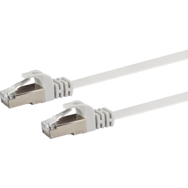 Netzwerkflachkabel Kat. 6 U/FTP 10m weiss