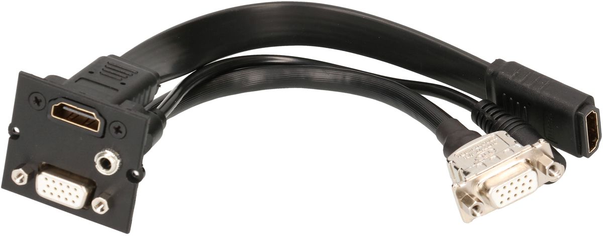 Einsatz HDMI, VGA und Miniklinke 3.5mm