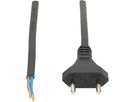 Cable cordset H05VVH2-F2x1.0mm2 black