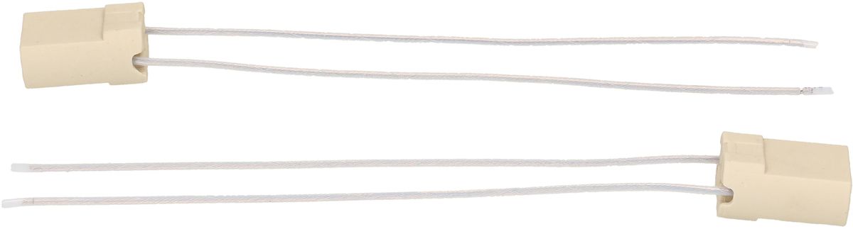 G9-Fassung Keramik PTFE Litze 140mm / 2 Stück