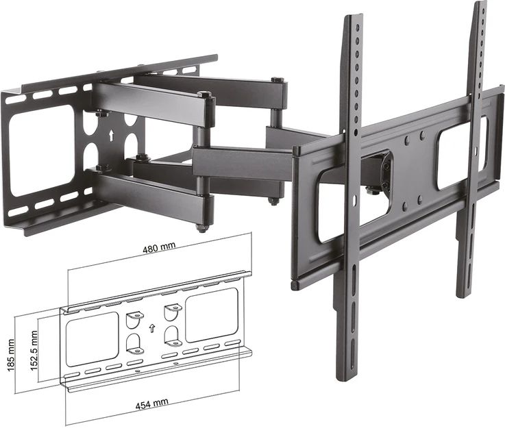 TV Wandhalter MOTION 5 schwarz bis 50kg neigbar/schwenkbar
