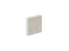 accessoire multimédia 45x45 blanc couverture pour 2x RJ45