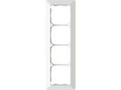 Abdeckrahmen Gr.4x1 UP inkl. Designprofil priamos weiss