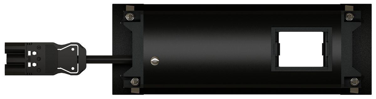 INTRO2.0 Steckdoseneinheit schwarz 1x Typ 13 1x USB-C 60W 1x leer