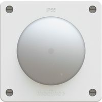 interrupteur à poussoir schéma 3 illuminé ENC exo IP55 blanc