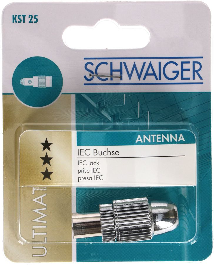 Antennenbuchse IEC silber
