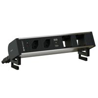 SUPRA presa multipla anodizzato 2x tipo 13 1x USB-A/C 2x vuoto