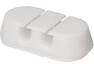 Double slots cable clips white