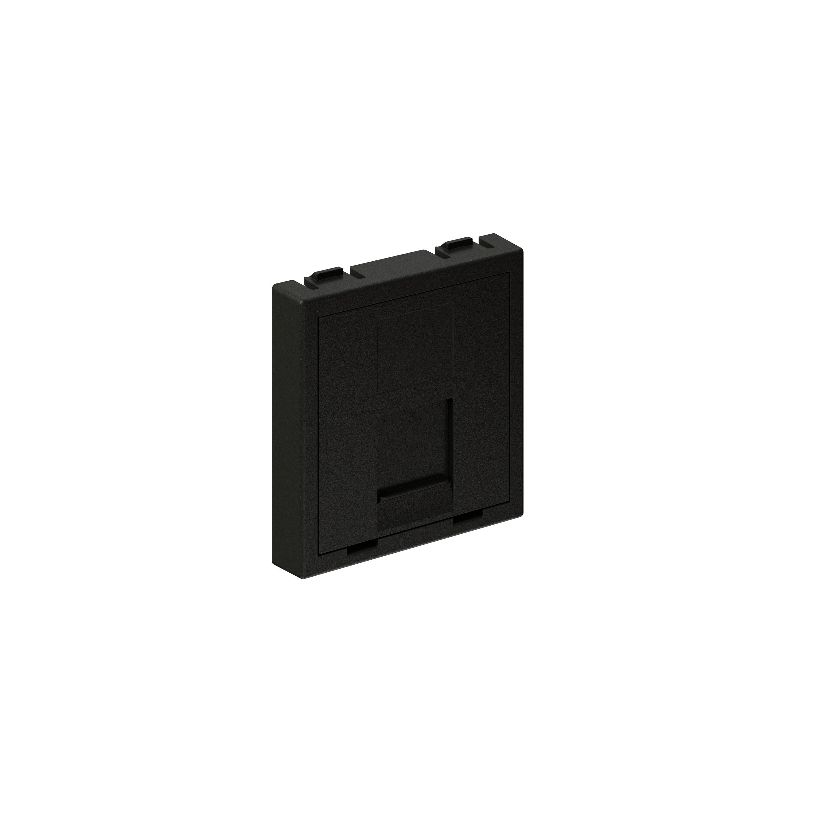 accessori multimediali 45x45 antracite copertura per 1x RJ45