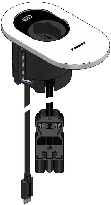 ORBIT Steckdoseneinheit weiss 1x Typ 13 1x USB-C 36W