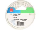 TDLF-Kabel H03VVH2-F2X0.75 10m weiss