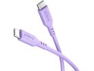 Ladekabel USB-C Silikon 1.5m violett