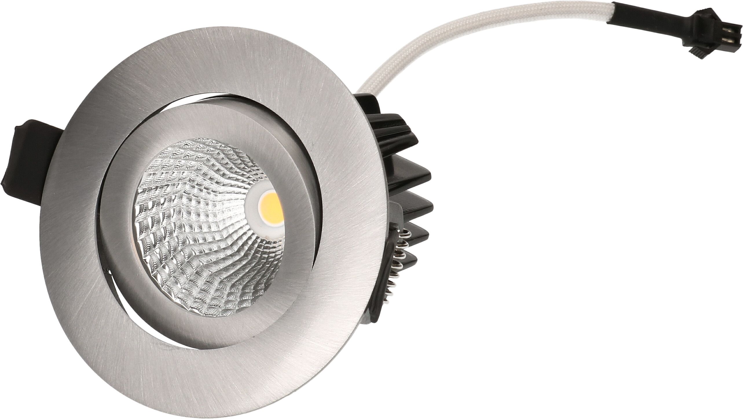 Downlight "small" Alu brushed 3000K 600lm 36°