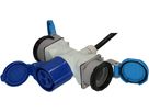 prolunga CEE H07RN-F3G1.5 1.5m nero CEE16-3/CEE16-3+type 23 IP55
