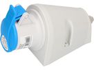 Industrial wall appliance socket 2P+E 250V/16A blue IP44