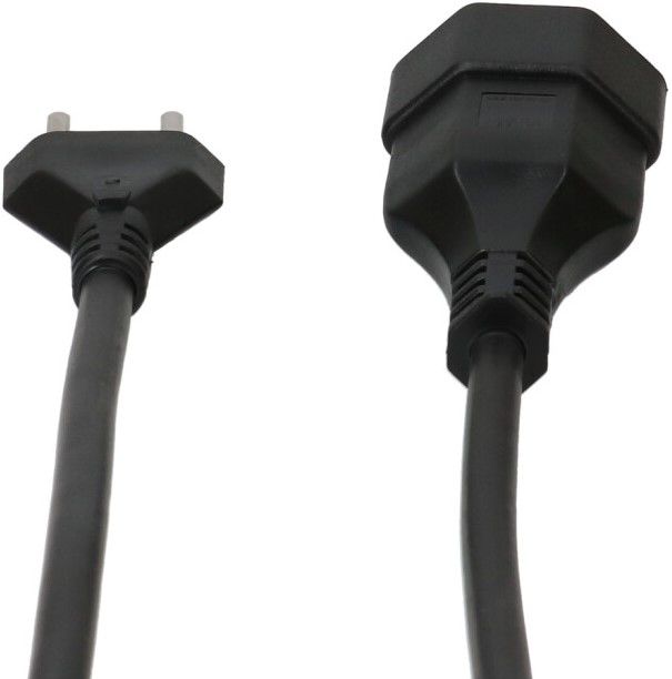 TD-Verlängerung H05VV-F3G1.5 2m schwarz Typ 23 / Typ 23